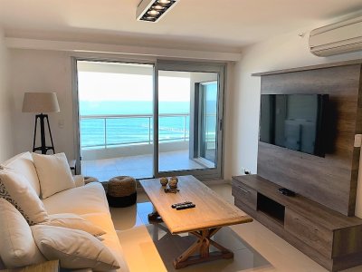 Apartamento, 3 dorm y dep, Punta del Este, Playa Brava, Alquiler