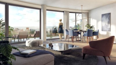 Espectacular unidad de 168m2 totales.
Cuenta con amplio living comedor con cocina integrada de cómodas dimensiones.
3 dormitorios y 2 baños, principal en suite, baño social, todos los ambientes con salida a amplio balcón con hermosas vistas!

En un complejo único que reúne apartamentos, locales y oficinas a 50mts de la playa del Puertito del Buceo.
Excelente calidad y las mejores terminaciones, pisos de porcelanato en ambientes principales, baños y cocinas, y pisos de ingeniería de madera en dormitorios.
Griferias Hans Grohe, espejos y mamparas de vidrio fijo en baños.

Las cocinas de todas las unidades se entregarán equipadas con anafe, heladera y freezer panelables, torre de cocción con horno y microondas empotrados, campana, lavavajillas panelables de 13 servicios. Los baños se entregarán con extractores.

Las unidades contarán con losa radiante eléctrica y equipos multi Split
con tecnología inverter marca SAMSUNG, con terminales en cada uno de los ambientes.

Amenities de lujo en el último piso : Gimnasio con maquinas de ultima generación, Dos Grill Expirience, Saloón de eventos, Sala  Gourmet , Home Office con sala de reuniones, Wellness room ,Espacios a disfrutar a cielo abierto y Laundry en subsuelo.  

Forma de Pago:
10% seña
20% Compromiso compraventa
60% durante avance de obra
10% a la posesión

Gastos de Ocupación 6%
Garajes USD 35.000.-  No incluido en el precio de la Unidad.
Entrega Julio 2025.
