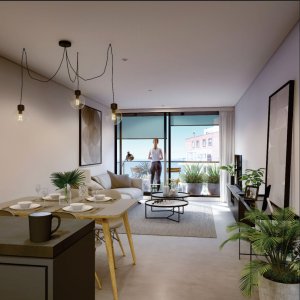 Te presentamos el proyecto Solaris Buceo, Tu Nuevo Hogar en el Corazón del Buceo a Pasos del Mar.

Apartamento con una superficie total de 54 m², este espacio ha sido diseñado para ofrecerte la comodidad y el estilo que mereces.

Al ingresar, te recibirán un luminoso living comedor.
Cocina integrada logrando amplitud en el espacio  con muebles sobre y bajo mesada de diseño contemporáneo., se entrega con cocina y campana de extracción y mesada de cuarzo.
1 Dormitorios, con placares y aberturas de aluminio con doble vidrio hermético. 
1 Baño..
Se destaca por su terraza al frente con deck de madera y parrillero.
Terraza lavadero.
Se entregara con aire acondicionado en dormitorios y living comedor.
Portero eléctrico con cámara y control de acceso.
La distribución inteligente de los espacios garantiza privacidad y funcionalidad, mientras que los acabados modernos aportan un toque de elegancia.

Entre los amenities que ofrece este edificio, encontrarás:
- Parrilleros techados.
- Terraza panorámica donde se podrá disfrutar de la vista  a la  playa del Buceo.
- Salón de coworking.
- Laundry.
-  Wi-Fi. 
 
El Edificio cuenta con garage, no Incluido en el precio de venta.
Gastos de ocupación 5 %.
Finalización del proyecto Agosto 2026. 

BINTANG Propiedades.