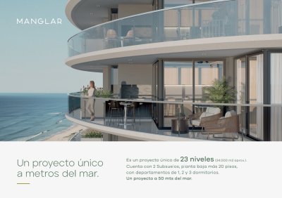 Venta apartamento 1 dormitorio playa brava Punta del Este 