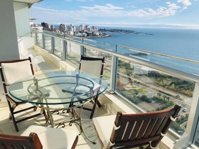 Apartamento en venta, Mansa, alquiler temporario, 3 dormitorios , Punta del Este