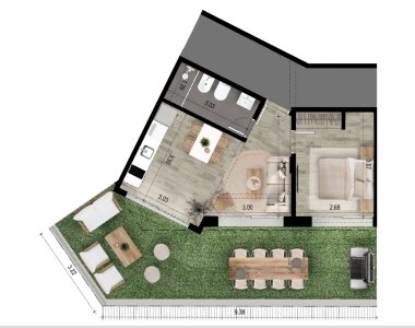 Venta apartamento 1 dormitorio playa Mansa