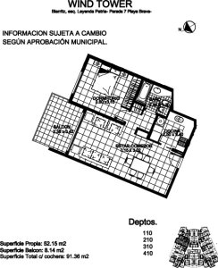 Apartamento en Brava, Monoambiente *