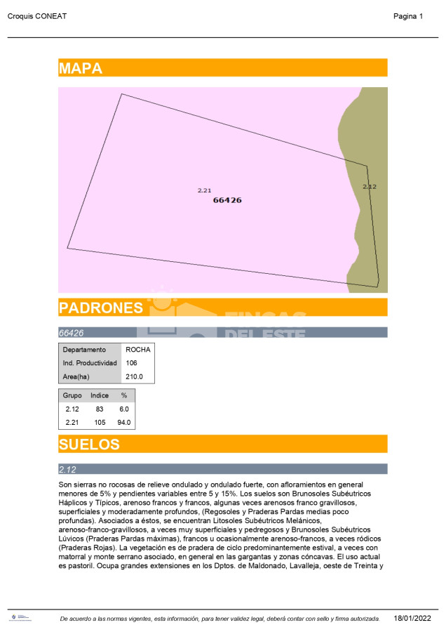 CAPO 210 Ha  Rocha ruta 15  La Paloma  AGRICOLA   GANADERO - GoPunta - Portal Inmobiliario de Punta del Este - Maldonado
