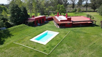 lindisima chacra con piscina acceso asfalto