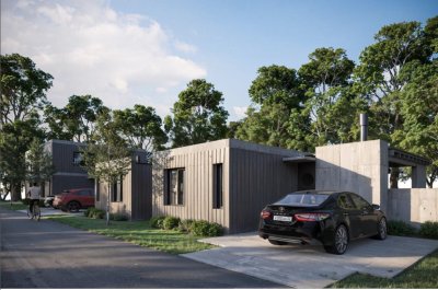 Casa de 2 dormitorios en pozo, Parque Burnett