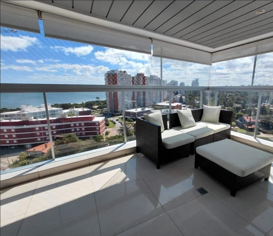 Apartamento en venta vista al mar Punta del Este 3 dormitorios
