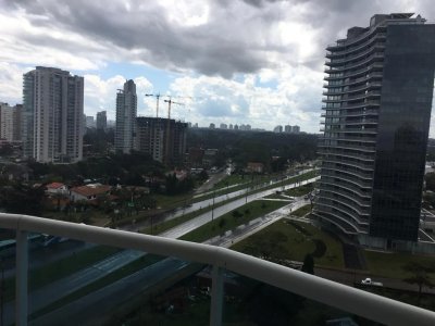 Apartamento en Mansa, 2 dormitorios y medio, parrillero