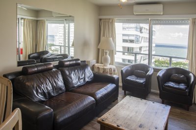 Departamento de 1 dormitorio con vista al mar