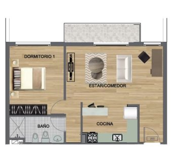 Apartamento en Venta de 1 dormitorio en zona Tres Cruces, ideal inversores