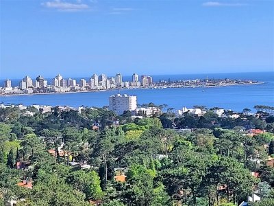 Amplio apartamento en piso alto, con excelente vista al mar en venta. 