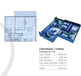 Apartamento en venta en Torre View II, 2 dormitorios en Punta del Este.