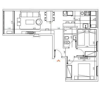 Apartamento en Venta de 2 dormitorios en Barrio Sur con amenities