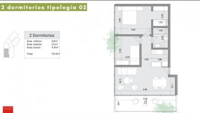 Se vende apartamento de 2 dormitorios a minutos de la Mansa, Punta del este.