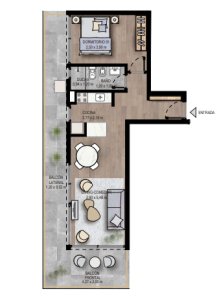 Vende apartamento de 1 dormitorio en Mansa, Punta del Este.