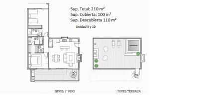 Vende apartamento de 2 dormitorios con terraza en Punta Ballena.