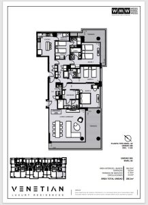 Vende apartamento en Torre Venetian, Punta del Este