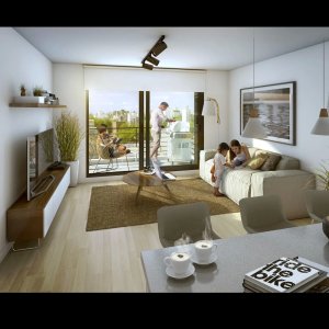 Apartamento de 1 dormitorio al frente en Cordón. Montevideo