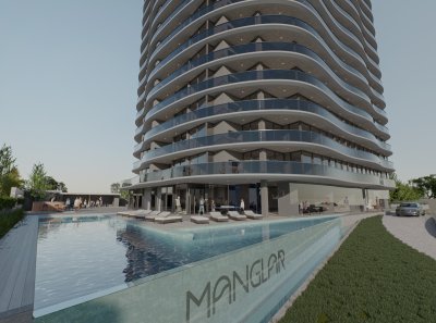 Proyecto a solo metros de Playa Brava. Moderno diseño, piscina con vista al mar