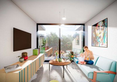 EdNA proyecto en Playa Mansa,  apartamento de 1 dormitorio en venta 