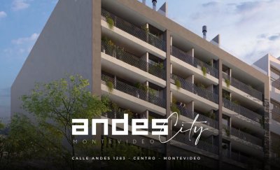 Venta Apartamento en Edificio Andes City de 1 dormitorio. Zona Centro, ideal para renta. 