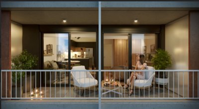 Apto de 2 dormitorios en edificio Los Olímpicos. La Blanqueada, Montevideo