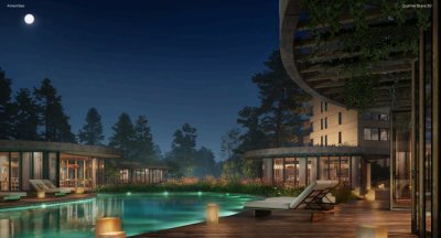 Piso alto con vista al mar.  3 domritorios en suite, Proyecto en construccion