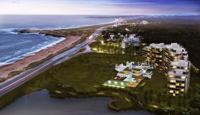 Complejo con vistas unicas a Laguna y Mar.