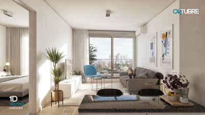 Oportunidad de inversión Torre Oktubre en La Blanqueada, Venta Apartamento de 1 dormitorio