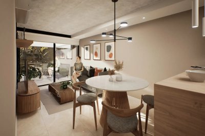 Oportunidad: Moderno Monoambiente Con Exelente Ubicacion En Tres Cruces,Montevideo.Ideal para Renta!