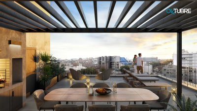 Proyecto Torre Oktubre en La Blanqueada, Oportunidad de inversión. Apartamento 1 dormitorio con terraza