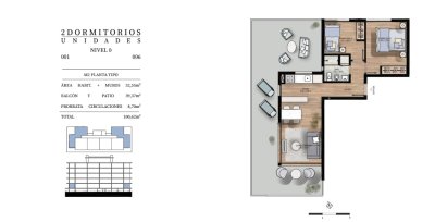 Departamento de 2 dormitorios en venta, financiacion. Beneficios fiscales. 