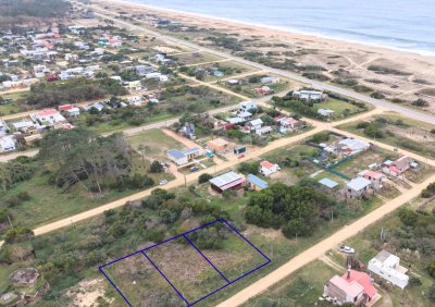 Venta 3 lotes juntos Balneario Buenos Aires vista parcial al mar 