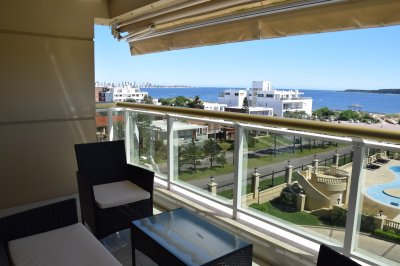 Departamento de 3 dormitorios con vista espectacular  Le Jardin, Punta del Este