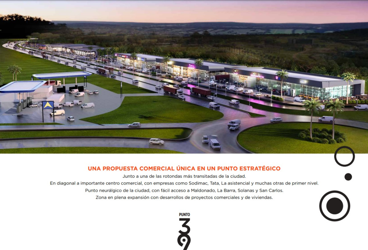 Oportunidad Única en Ruta 39: Local de 250 m² Ideal para Empresas LogÃsticas
Descubra el espacio perfecto para llevar su negocio al siguiente nivel. Este amplio local de 250 m², ubicado estratégicamente en la Ruta 39, en Maldonado, es la opción ideal para empresas logÃsticas que buscan optimizar su operación y expandir su presencia en la región.
**CaracterÃsticas del Local:**
- Superficie: 250 m² (ampliable en 400m2 más)
- Ubicación privilegiada en una de las rutas más transitadas de Maldonado
- Acceso directo a principales vÃas de comunicación
- Amplios espacios que permiten una distribución eficiente
- Posibilidad de personalización según las necesidades de su empresa
**Ventajas:**
- Visibilidad y fácil acceso para clientes y proveedores
- Entorno en crecimiento, rodeado de empresas y comercios
- Ideal para almacenamiento, distribución y operaciones logÃsticas
No deje pasar esta oportunidad de establecer su negocio en un lugar estratégico. Para más información y consultas, no dude en contactar a nuestros asesores, quienes estarán encantados de ayudarle a dar el siguiente paso hacia el éxito.
