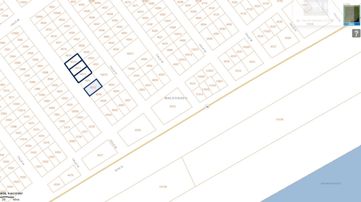 Terrenos de 450 m2, en Balneario Buenos Aires - Manantiales. Por calle 36
Fondo: 30 mts 
Frente: 15 mts 

Padrón: 
Padrón 4010 - U$S 58.000

Padrón 4012 - U$S 53.000
Padrón 4013 - U$S 53.000
Padrón 4014 - U$S 53.000

Consulte con nuestros asesores.