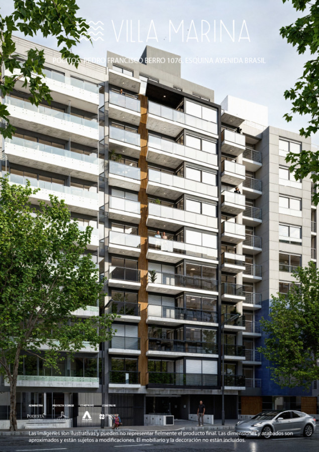 Edificio Villa Marina. 1 dormitorio. Pocitos