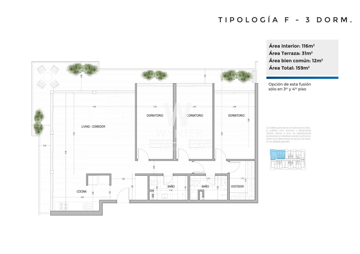 T. F 3 dormis dimensiones