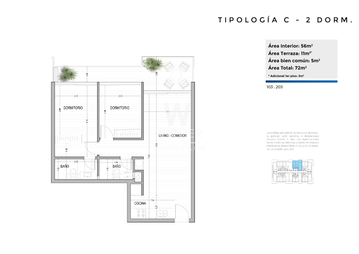 T. C 2 dormis dimensiones