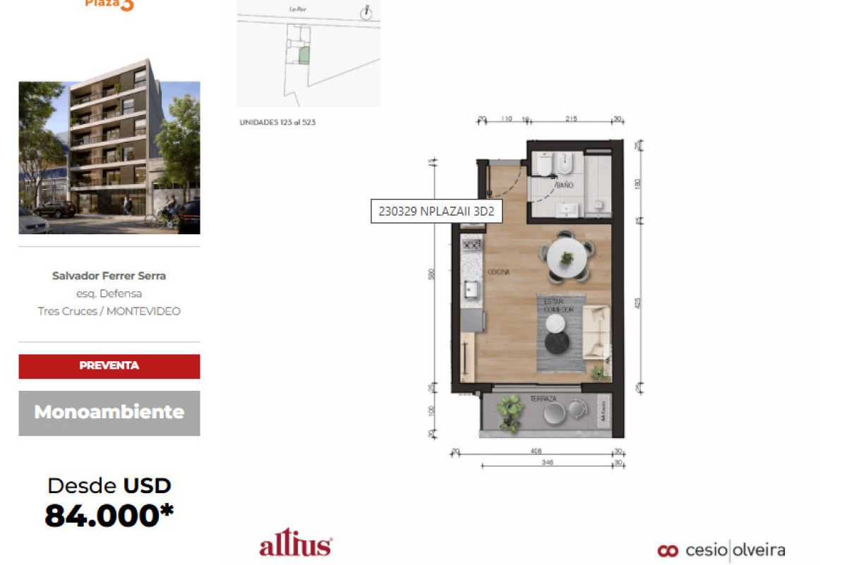 MONOAMBIENTE, 1, 2 Y 3 DORMITORIOS, TRES CRUCES