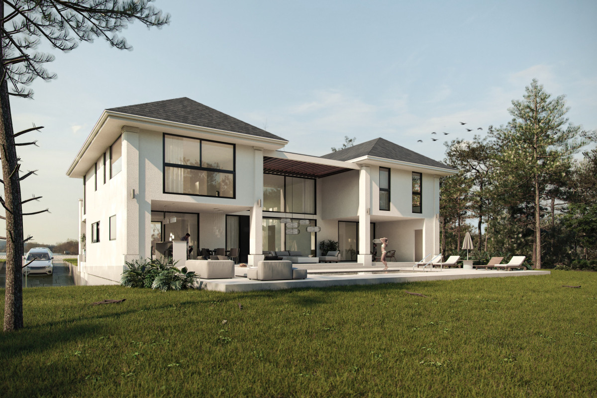 Casa de diseño en obra con vista a la laguna- Entrega noviembre