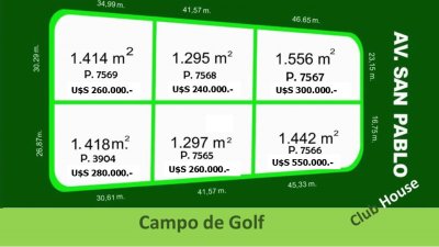 Oportunidad - Terreno en Golf