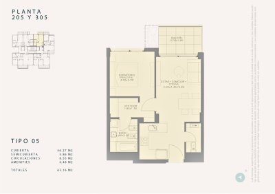 Venta en Obra. Peninsula de Punta del Este. Apartamento 1 dorm con garaje