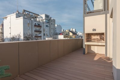 Venta apartamento 1 dormitorio penthouse centro a estrenar parrillero lavadero