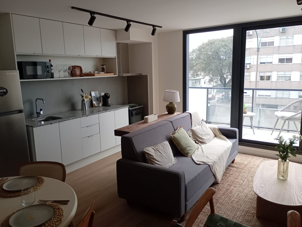 Venta apartamento, La Blanqueada, 1 dormitorio, a estrenar, amplio, edificio con parrillero,co -work y gym, en regimen de vivienda promovida