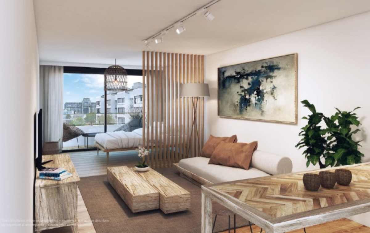 Monoambiente a estrenar Parque Batlle, barbacoa, gimnasio, piscina, lavadero