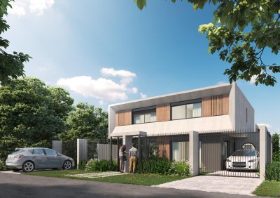 Venta casa, Parque Miramar, 3 dormitorios,2 baños, cocheras, parrillero, a estrenar