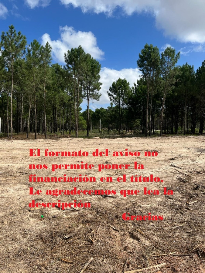 Venta Terreno Solymarr, entrega $ 200.000 más comisión, más cuotas de 16 UR de 400 m2