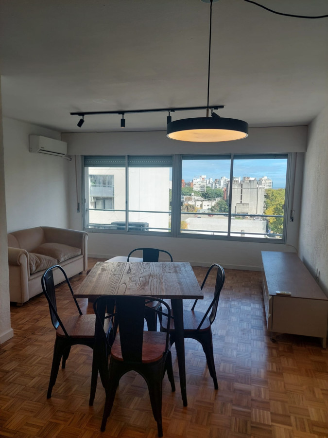 Alquiler Apto Semiamoblado 1 Dormitorio En Punta Carretas.