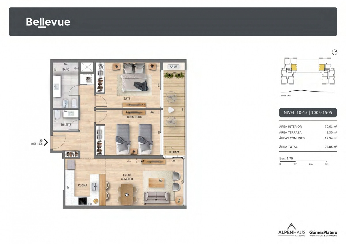 Venta apartamento 2 dormitorios en construcción en Carrasco
